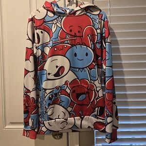 The Odd 1s Out Colorful Cartoon Graphic Hoodie Kids XXL